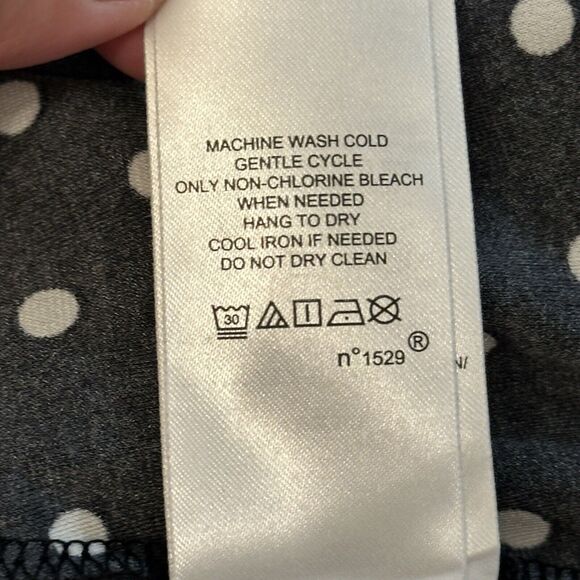 Ralph Lauren Black Y2K Retro Vibe Chic Polka Dot Stretch Knit Maxi Dress Sz 10 - Picture 15 of 16